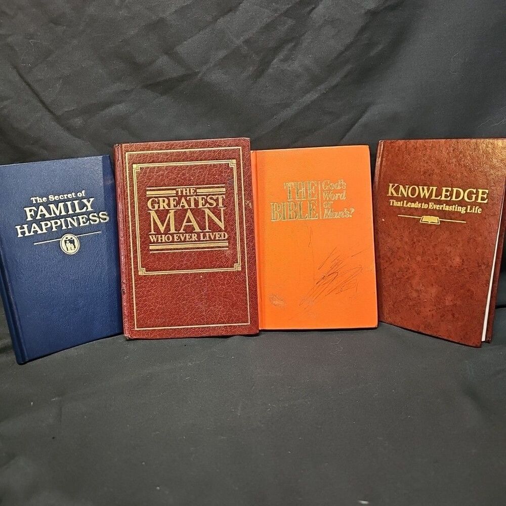 Lot Of 4 Vintage Watchtower Hardcover Books (All First Edition In English)
